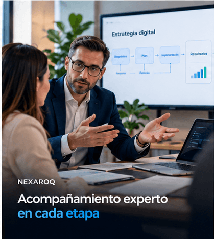 Escena conceptual de una conversación profesional