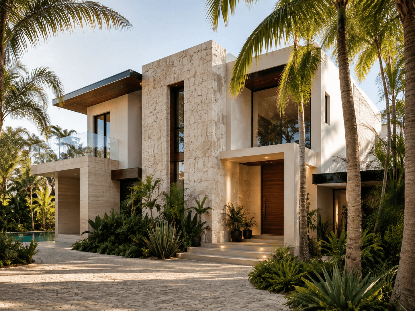 Referencia visual de una residencia tropical moderna asociada a Market Inmobiliario